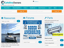Tablet Screenshot of catalina.sailboatowners.com