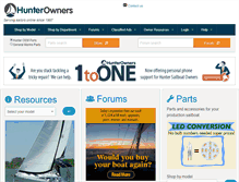 Tablet Screenshot of hunter.sailboatowners.com